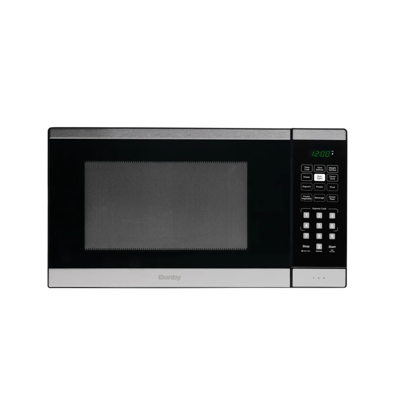 Danby - Micro-ondes de comptoir - 1,1 pi3 - Noir/acier inoxydable