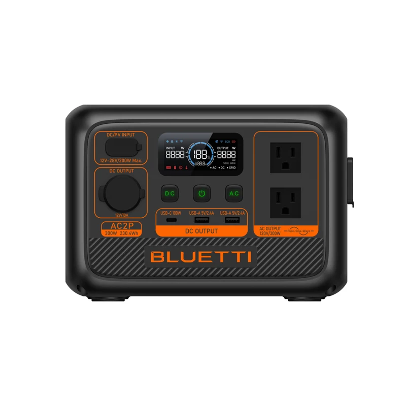 Bluetti Premium Series AC2P Portable Power Station - 230.4Wh