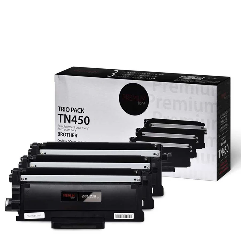Premium Tone Brother TN450 Compatible Trio Pack