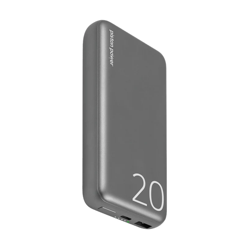 LOGiiX Piston Power 20000 mAh Aluminium Power Bank - Graphite Grey