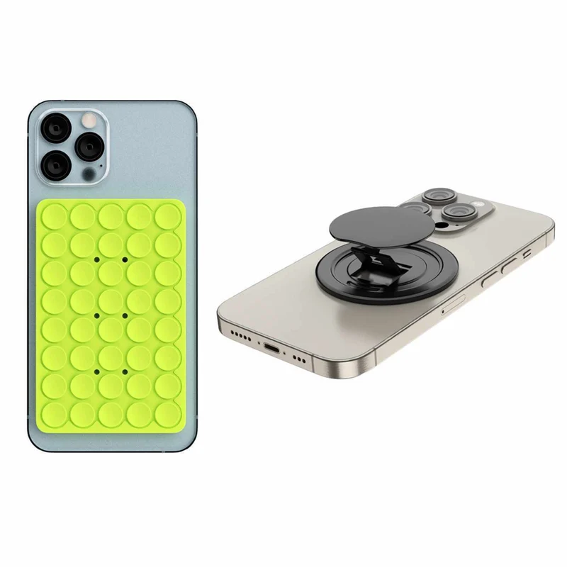 Blu Element Kick-N-Grip and PhoneSquid Grip Combo - Lime Green