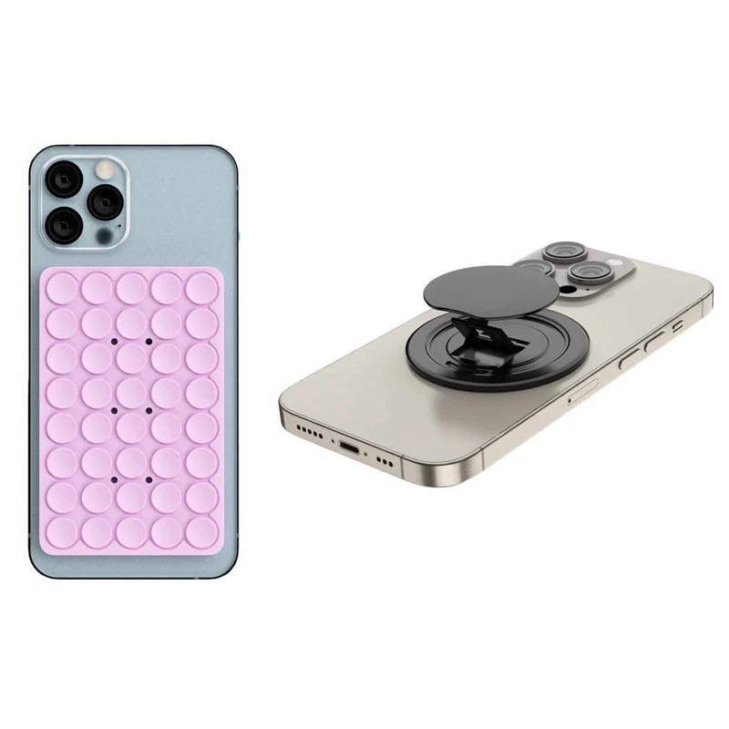 Blu Element Kick-N-Grip and PhoneSquid Grip Combo - Lavender