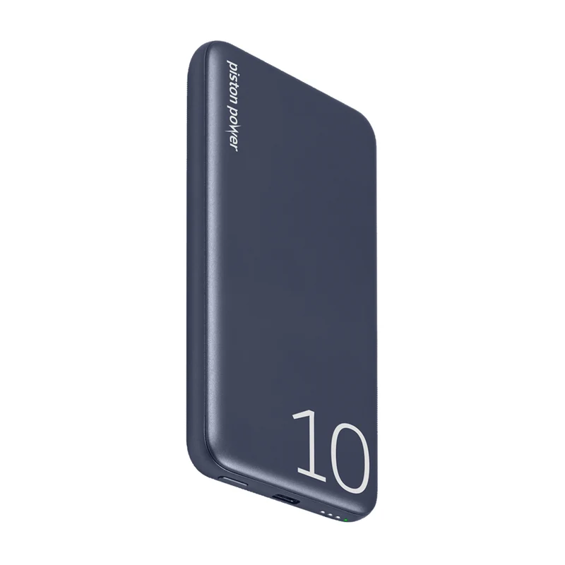 LOGiiX Piston Power 10000 mAh Banque d'alimentation en aluminium - Minuit Bleu