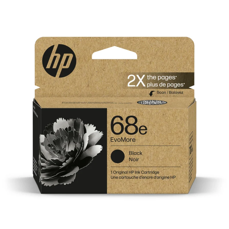 HP - Cartouche d'encre authentique HP 68e EvoMore - rendement élevé - Noir