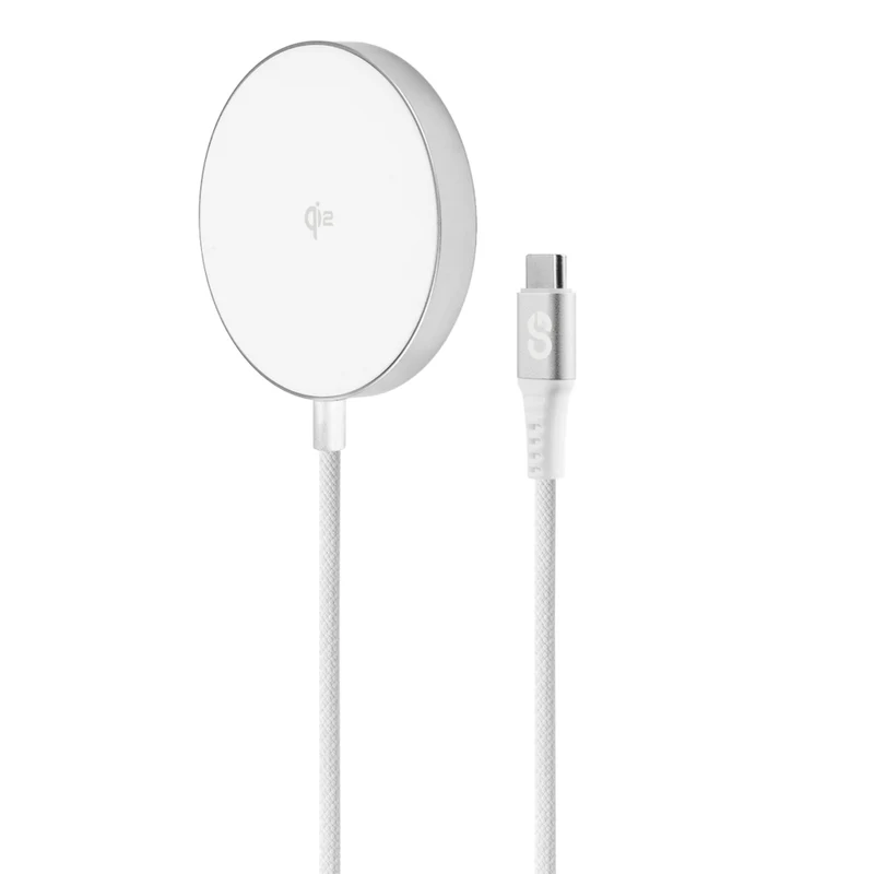 LOGiiX Piston Connect Qi2 Charging Puck - White
