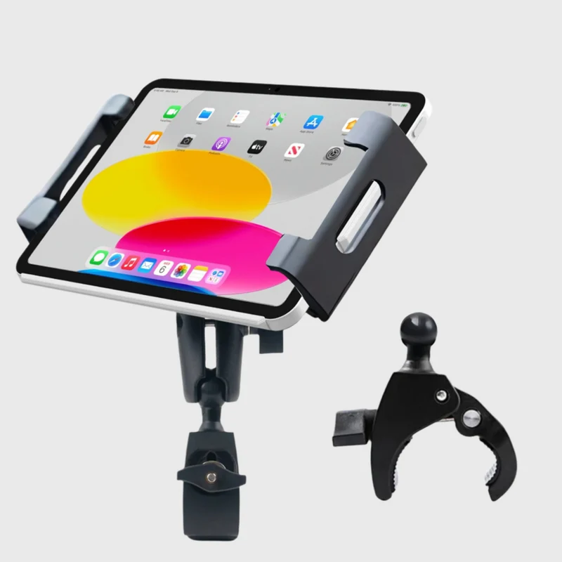Mighty Mount Heavy Duty Cradle Mount for Tablet/iPad - Quick Connect Handlebar Mount