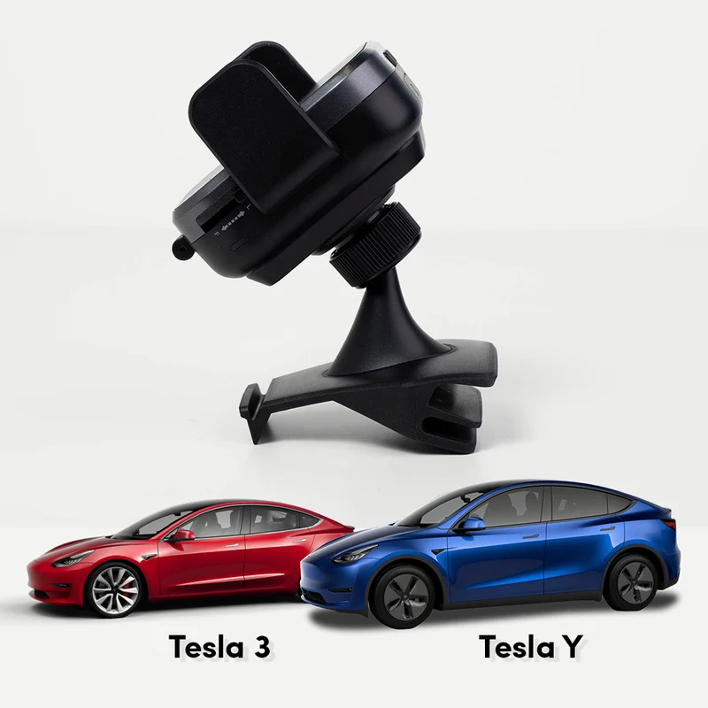 Mighty Mount Auto Scan Grip Cradle - 15W Wireless Charger - Tesla Mount - Model 3/Y