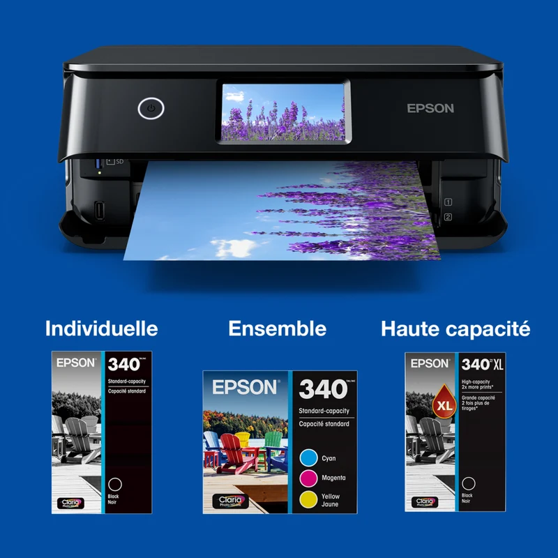 Epson - Cartouche d'encre 340 Claria Photo HD - Haute capacité - Noir
