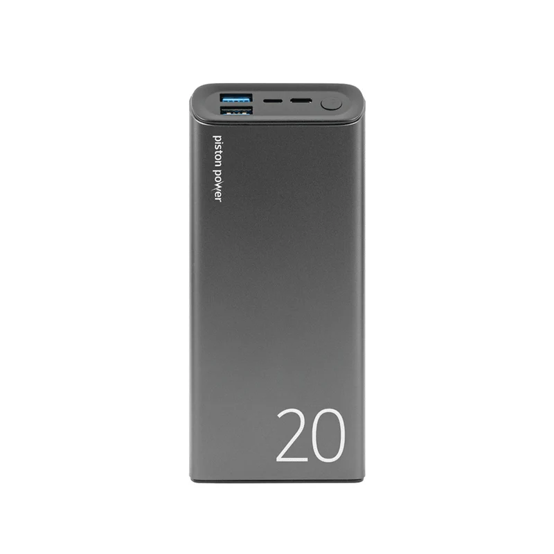 LOGiiX Piston Power Banque de Puissance Portable 20000 mAh 20W - Gris Graphite