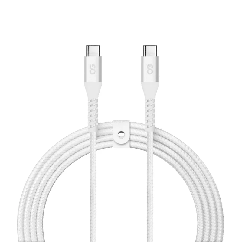 LOGiiX - Vibrance Braid 1,2M USB-C vers USB-C - Blanc