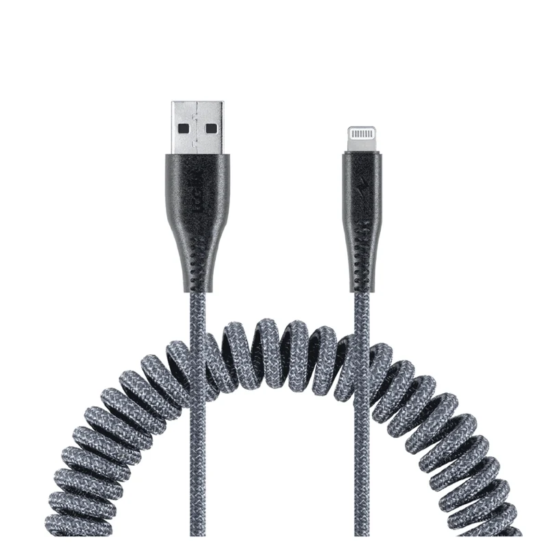 LOGiiX - Piston Connect Coil USB-A vers Lightning - Gris