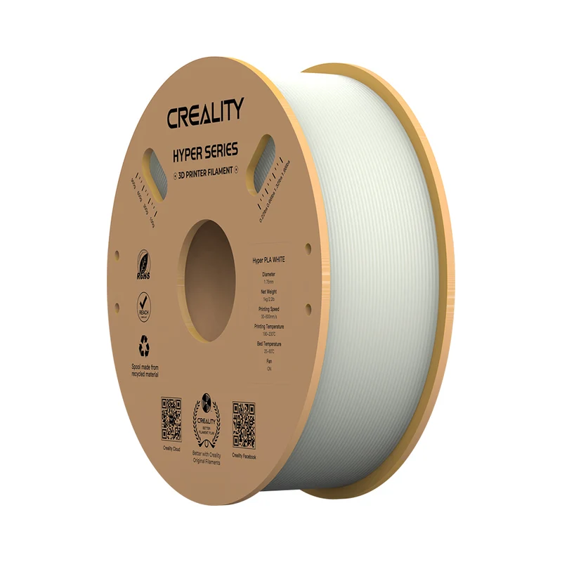 Creality - Filament d'impression 3D Hyper-PLA - 1 kg - Blanc