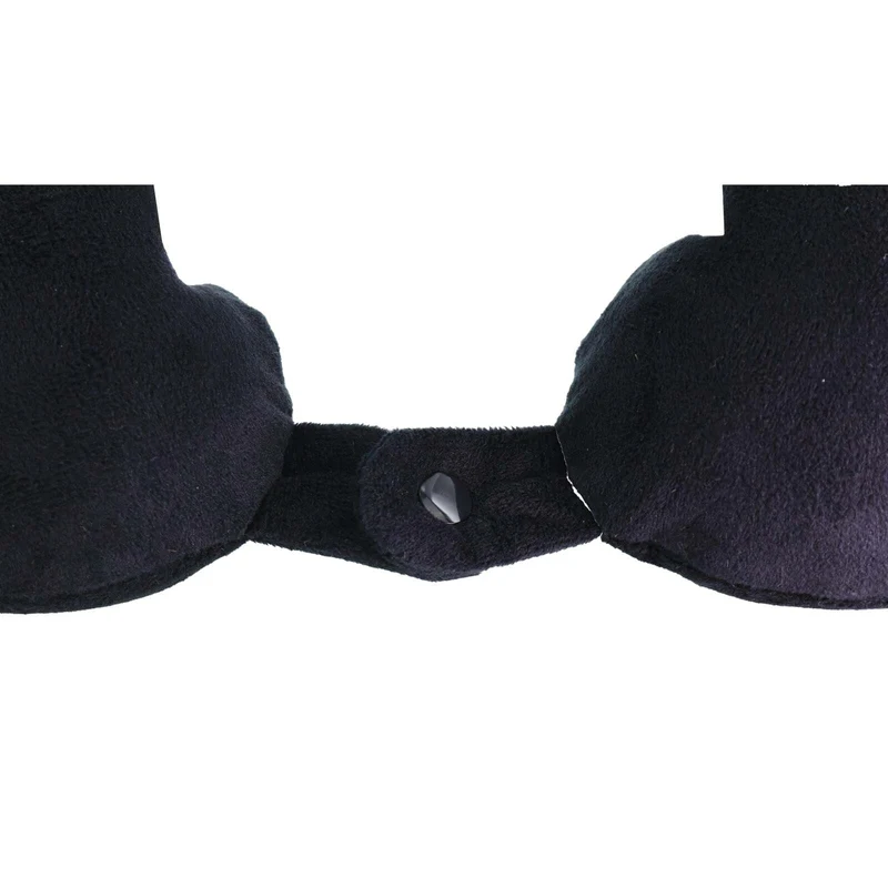 Milleni Memory Foam Comfort Ergonomic Air Travel Neck Pillow - Black
