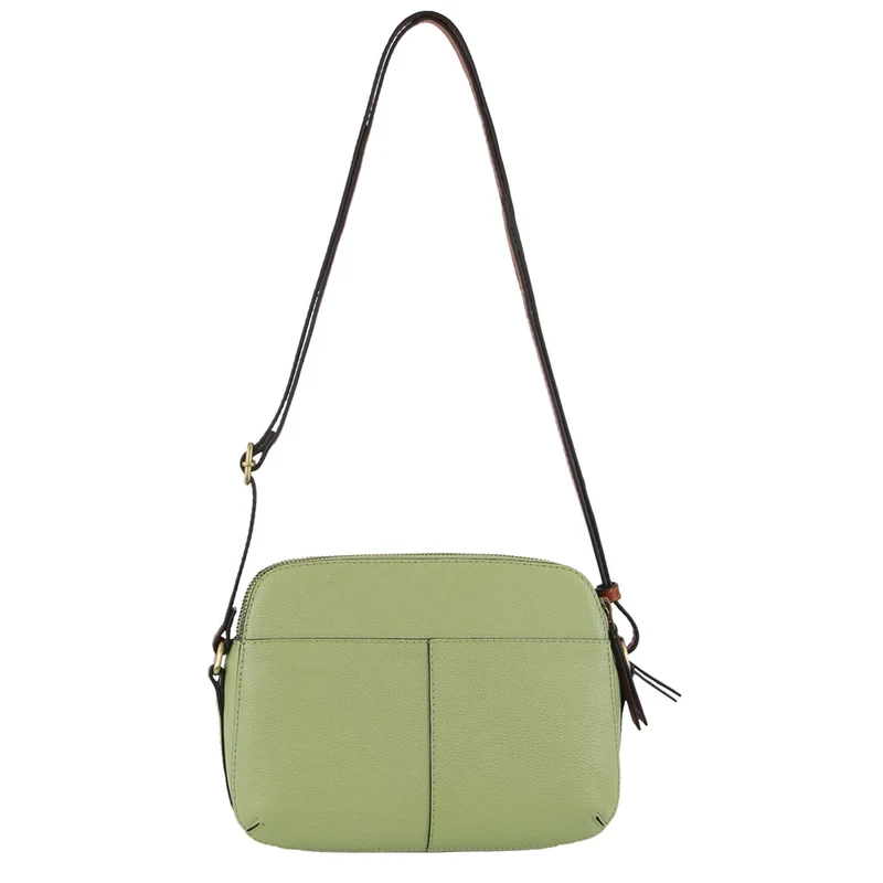 Pierre Cardin Women's Leather Classic Shoulder Crossbody Bag 24x17cm Jade