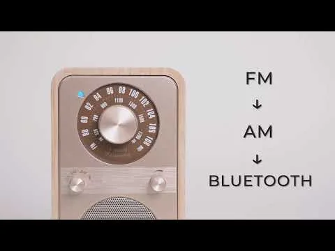 Sangean WR-9 AM/FM/BT Wooden Cabinet Radio - Vintage Walnut