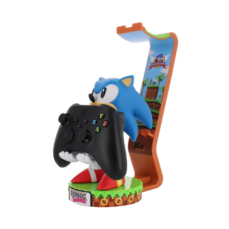 Exquisite Gaming - SEGA: Sonic Cable Guy Deluxe support pour contrôleur, casque et téléphone lumière