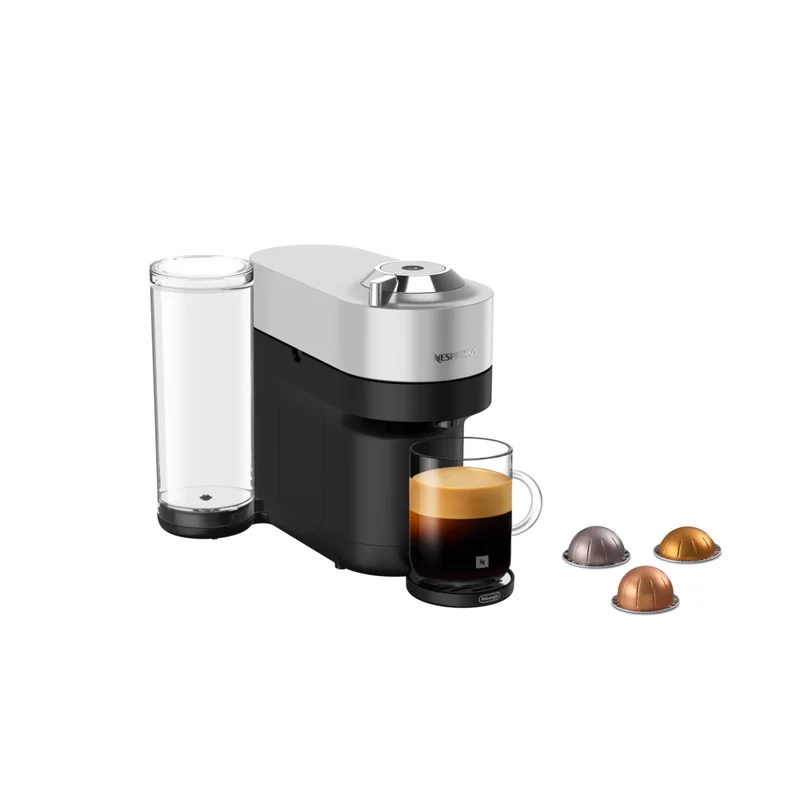 Nespresso Vertuo Pop+ Deluxe Coffee and Espresso Machine by De'Longhi - Silver