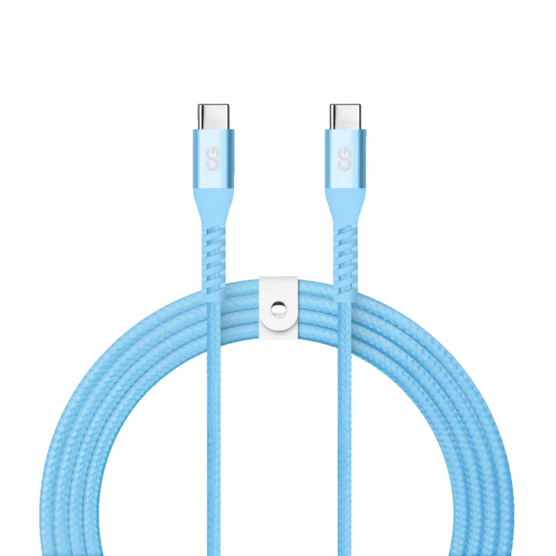 LOGiiX - Vibrance Braid 1,2M USB-C vers USB-C - Turquoise