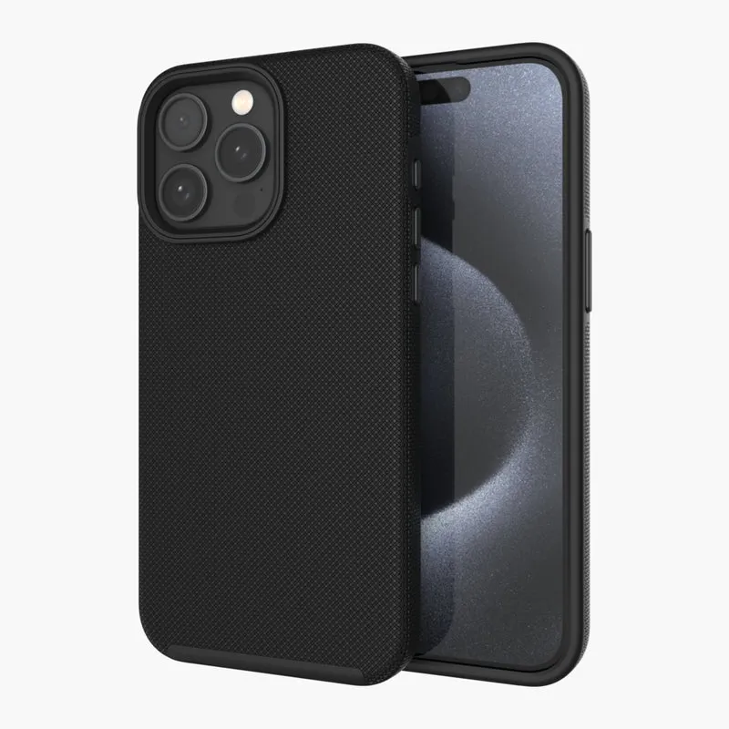 AXS PROTech Dual-Layered Anti-Shock Case for Apple iPhone 15 Pro Max - Black