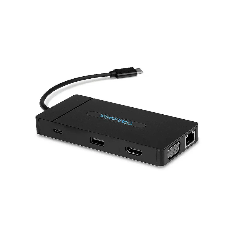 Aluratek USB Type-C Multimedia Hub and Card Reader with HDMI/VGA
