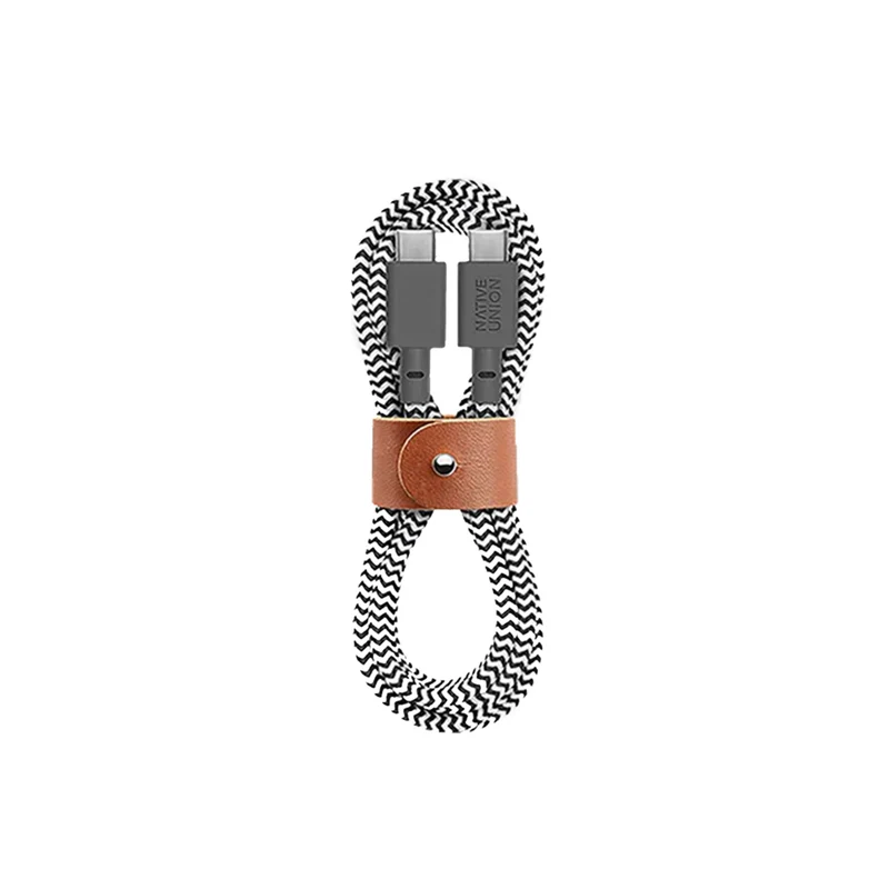 Native Union - Câble Belt USB-C vers USB-C 1,2m Cable - Zèbre