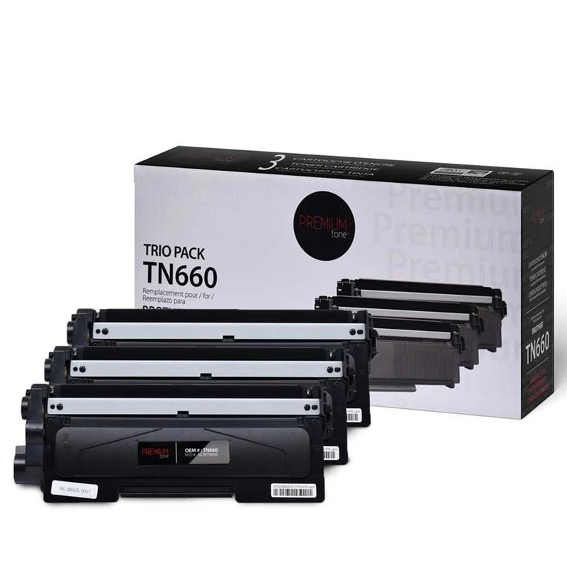 Premium Tone Brother TN660 Compatible Trio Pack