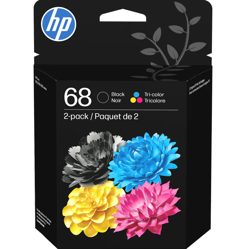 HP 68 Black/Tri-Color Original Ink Cartridge Combo