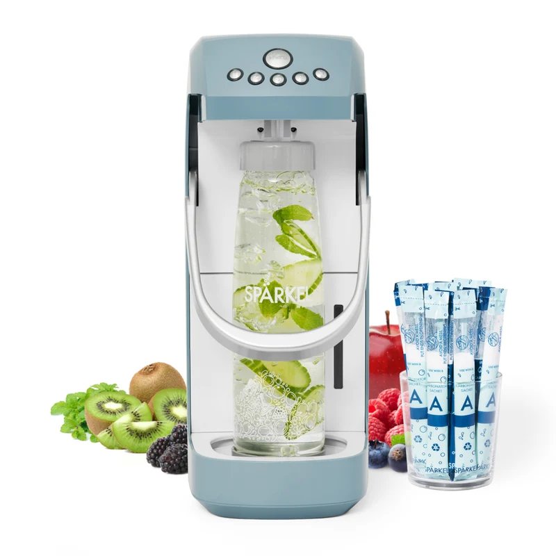 Sparkel All Natural Sparkling Water Appliance - Stone Blue