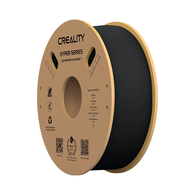 Creality - Filament d'impression 3D HypeR PLA - 1 kg - Noir