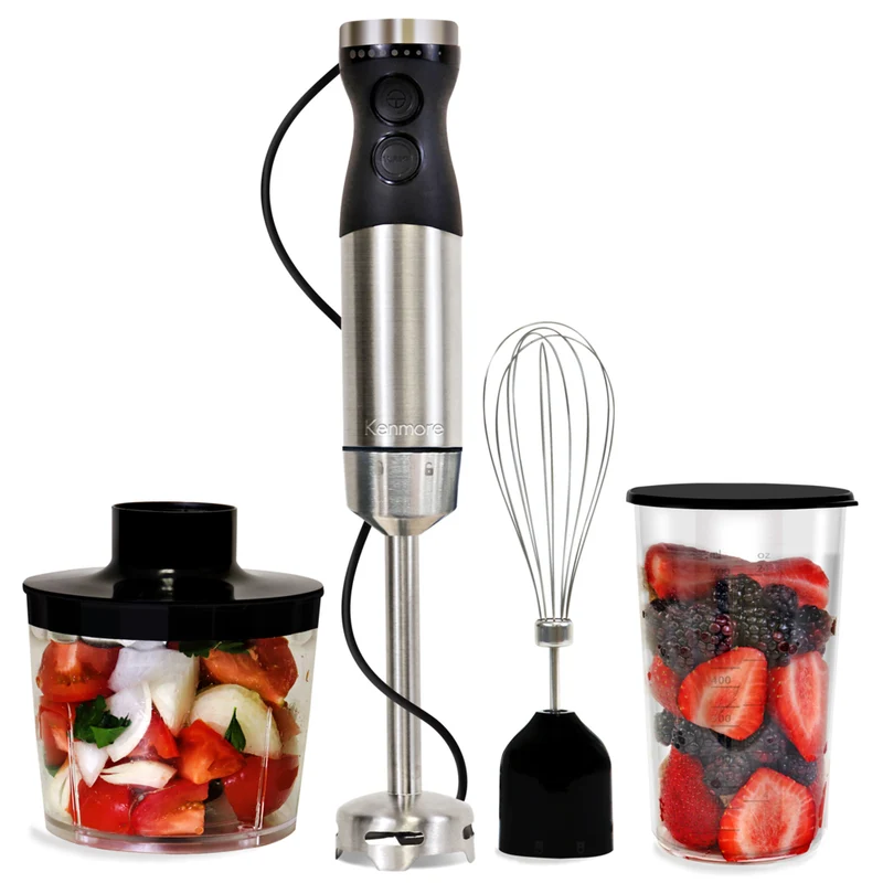 Kenmore 400W Hand Blender - Black and Silver