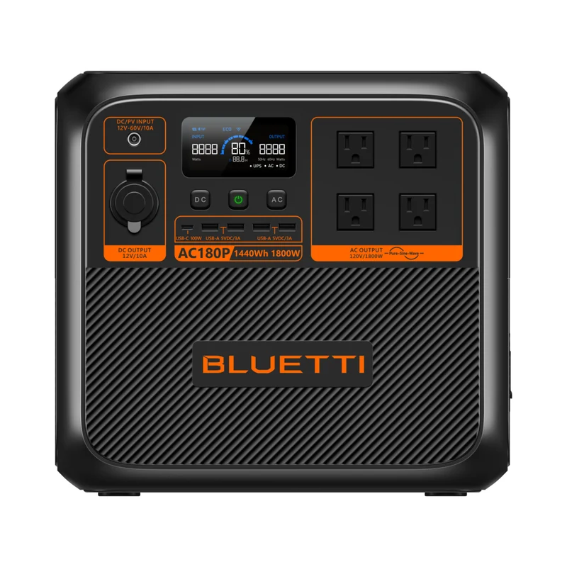 Bluetti Premium Series AC180P Portable Power Station - 1,440Wh