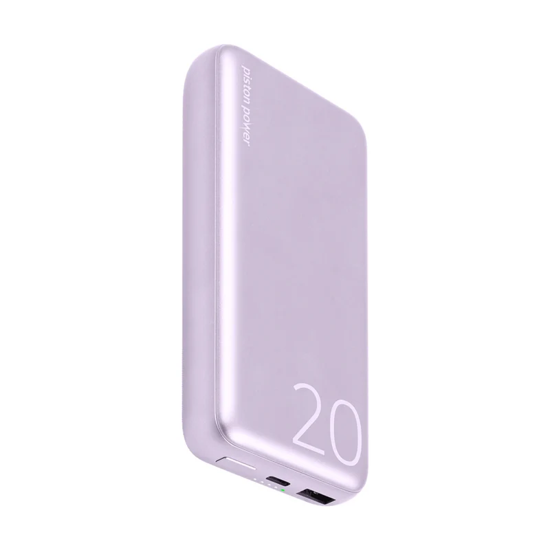 LOGiiX Piston Power 20000 mAh Banque d'alimentation en aluminium - Lavande