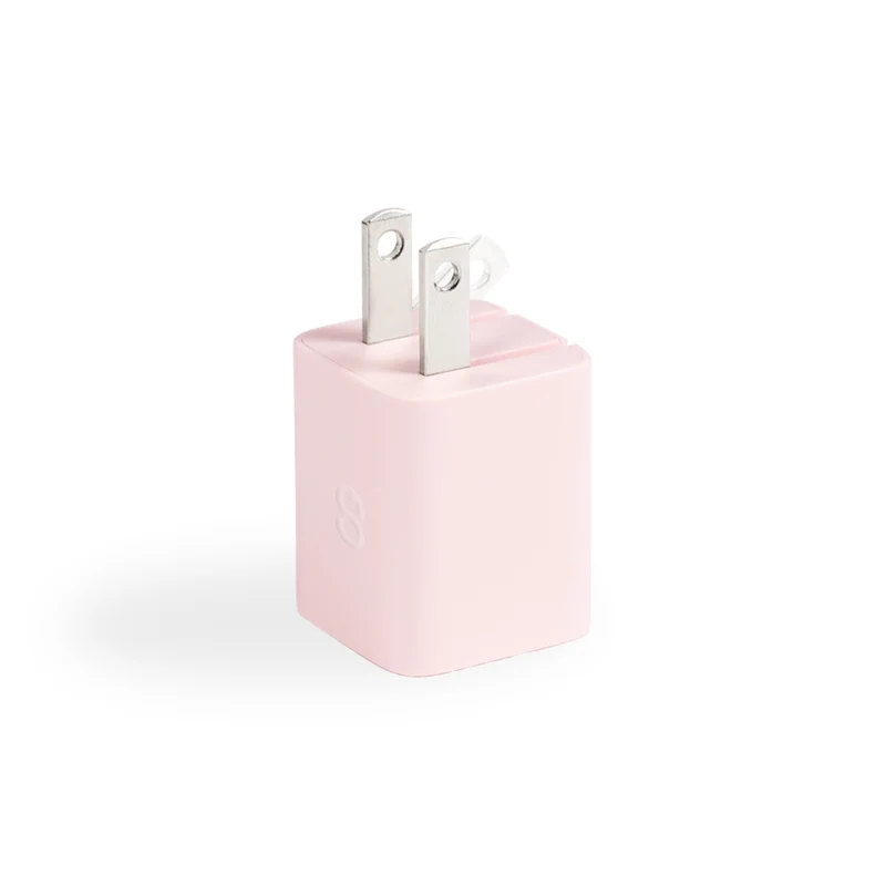LOGiiX Vibrance Power Cube 20W USB-C Wall Charger - Blush