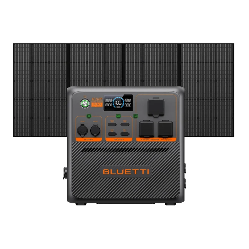 Bluetti - Premium Series AC240P L centrale électrique portative et panneau solaire PV350