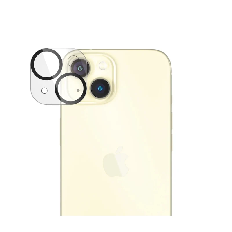 PanzerGlass - Protecteur d'objectif de caméra pour iPhone 15/15 Plus - Transparent