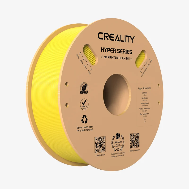 Creality - Filament d'impression 3D HypeR PLA - 1 kg - Jaune