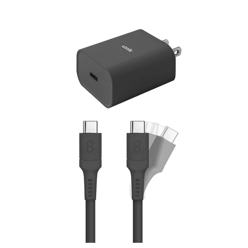 LOGiiX Essential Charging Kit for USB-C Devices - Black