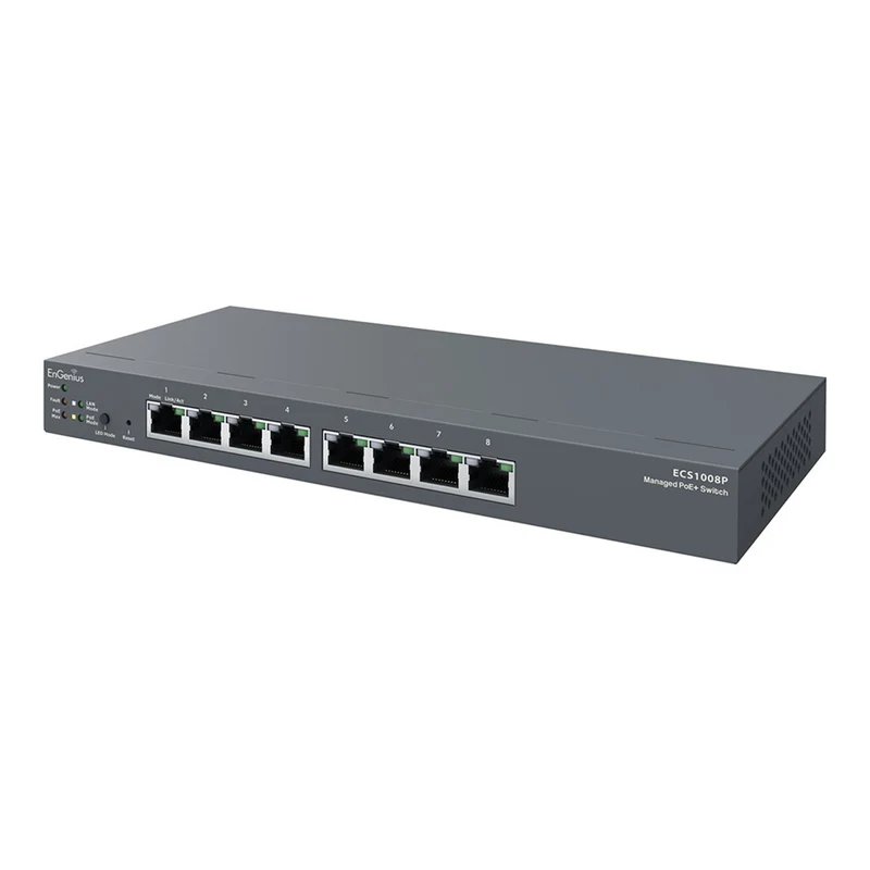 EnGenius - Commutateur PoE 8 ports Gigabit 55 W géré par Cloud