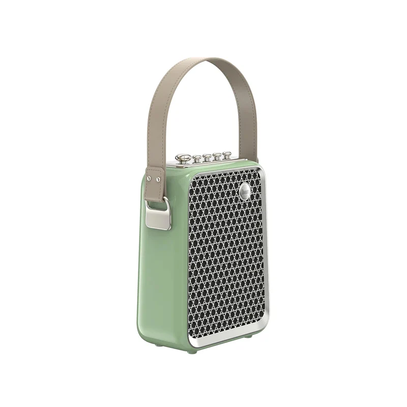 Divoom Songbird Home ktv Sound Set Portable Karaoke Bluetooth Small Speaker With Dual Wireless Microphone - Green