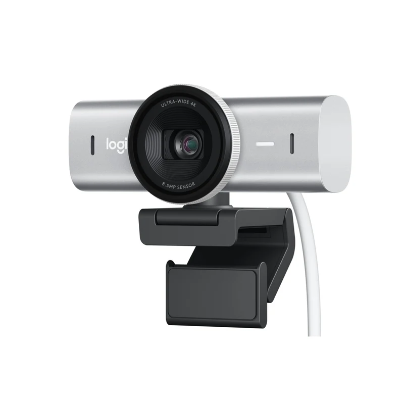 Logitech MX Brio Ultra HD 4K Webcam - 1080p at 60 FPS - Pale Grey