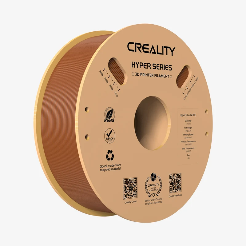 Creality - Filament d'impression 3D HypeR PLA - 1 kg - Marron