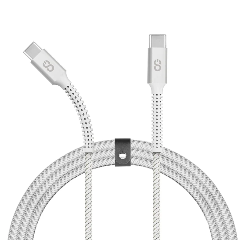 LOGiiX Piston Connect Armour+ 100W USB-C to USB-C - 2M - White