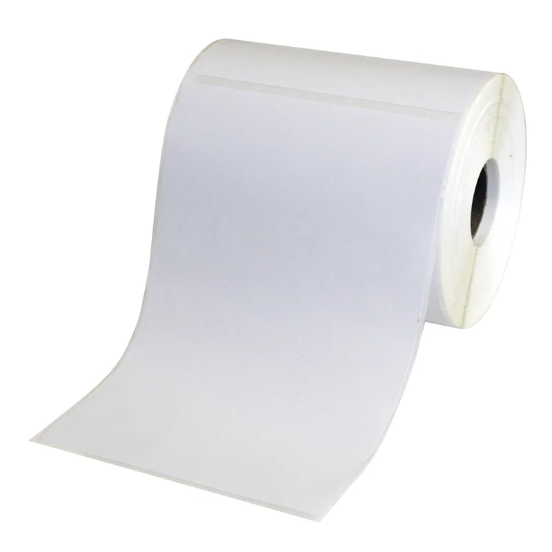SPC - Étiquette Adhésive Perforée De Bureau Thermique Directe - 4 po x 6 po - Noyau de 1 po - Paquet de 250