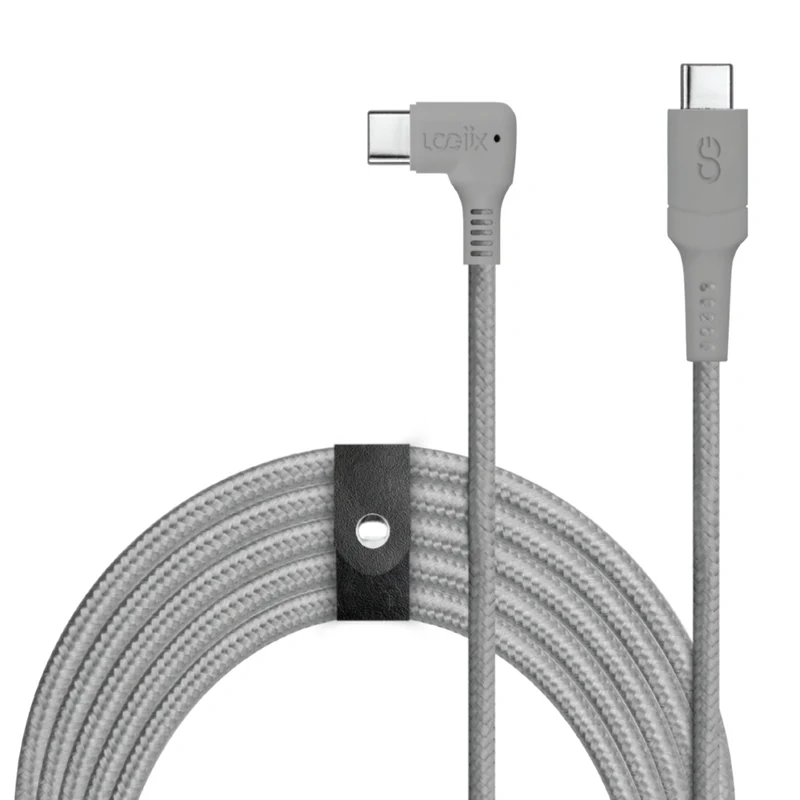 LOGiiX - Piston Connect XL 90 USB-C vers USB-C - 3M - Gris graphite