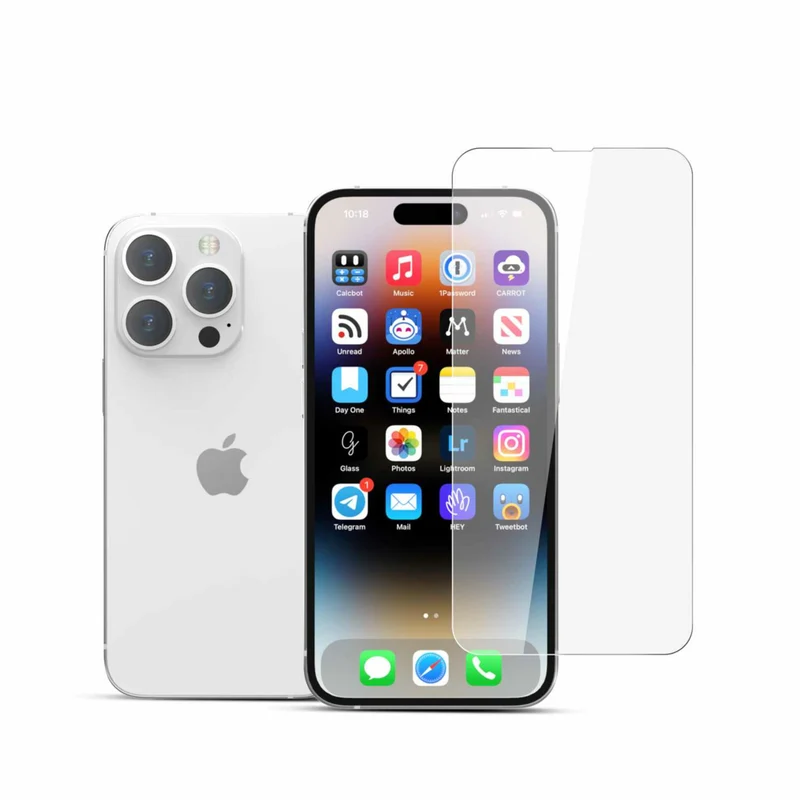 22 Cases Tempered Glass Screen Protector for iPhone 15 Pro