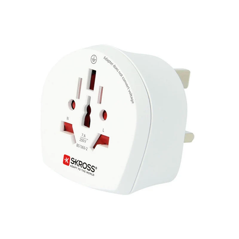 SKROSS - Adaptateur de Voyage Monde vers États-Unis - Blanc