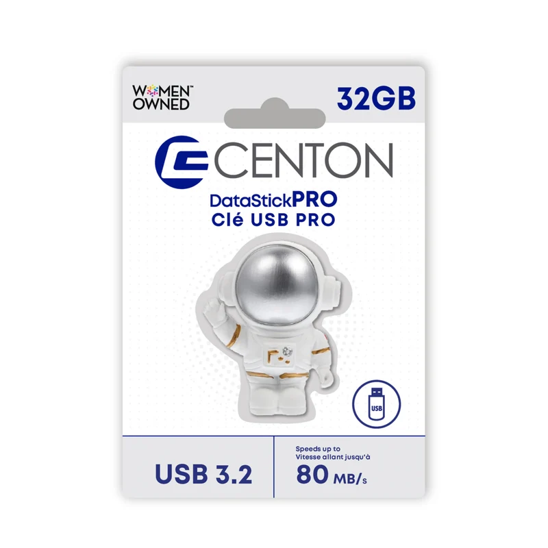 Centon - lecteur flash USB 3.2 Gen1- Astronaute 32GB - Blanc