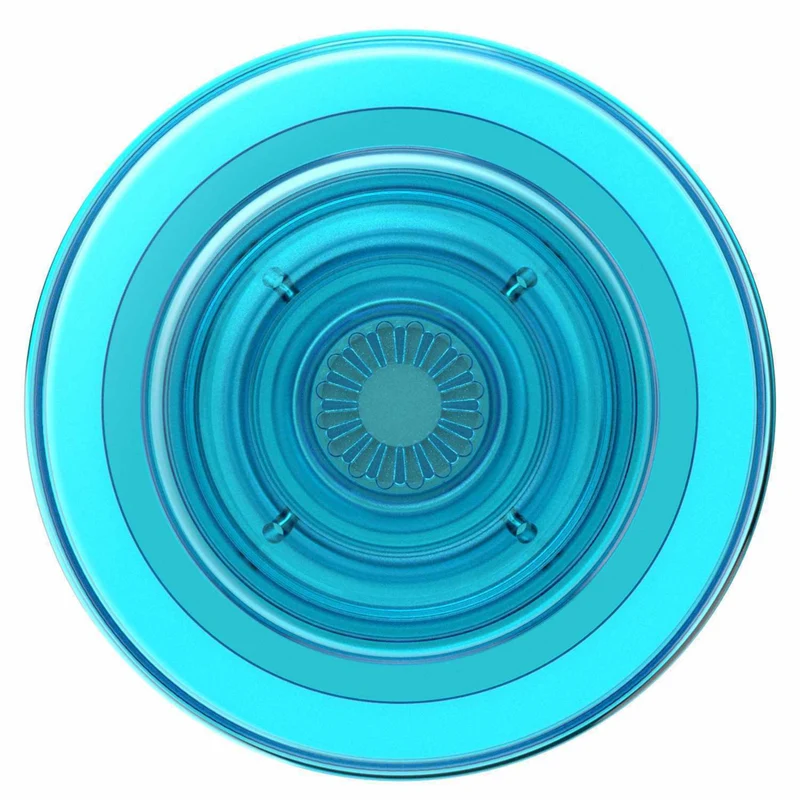 PopSockets - PopGrip pour MagSafe Rond avec Anneau Adaptateur - Translucent Bleu