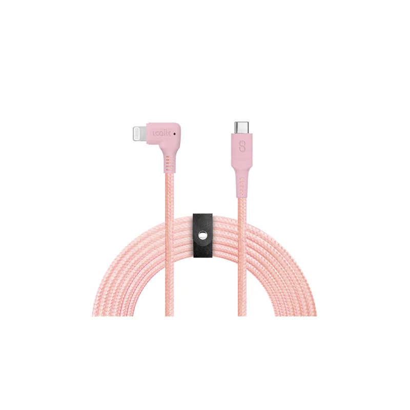 LOGiiX - Piston Connect XL 90 USB-C vers Lightning - 3M - Or Rose
