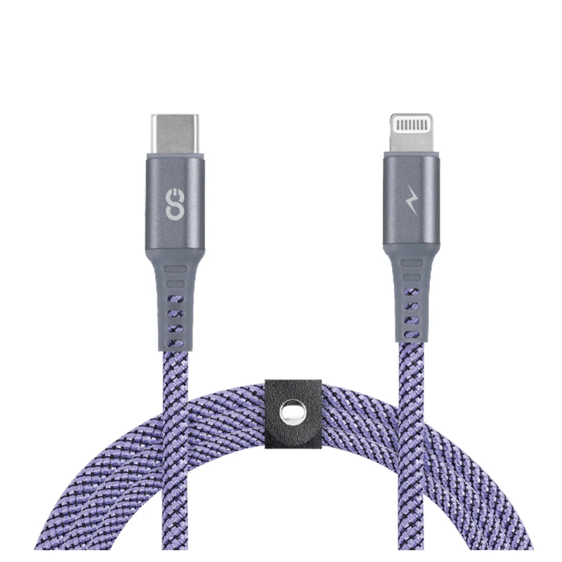 LOGiiX - Tresse Piston Connect USB-C vers Lightning - 1.5M - Violet